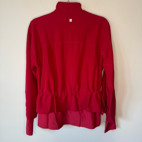 Sweaty Betty Fast Lane Running Jacket In Vine Red Size Small 4-6 - Picture 7 of 7